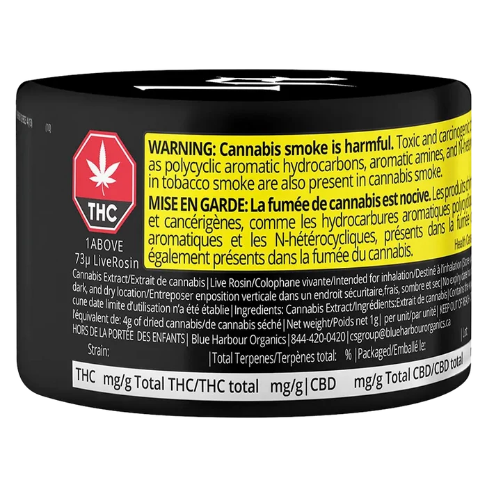 1Above 1 g 73u Live Rosin Concentrates