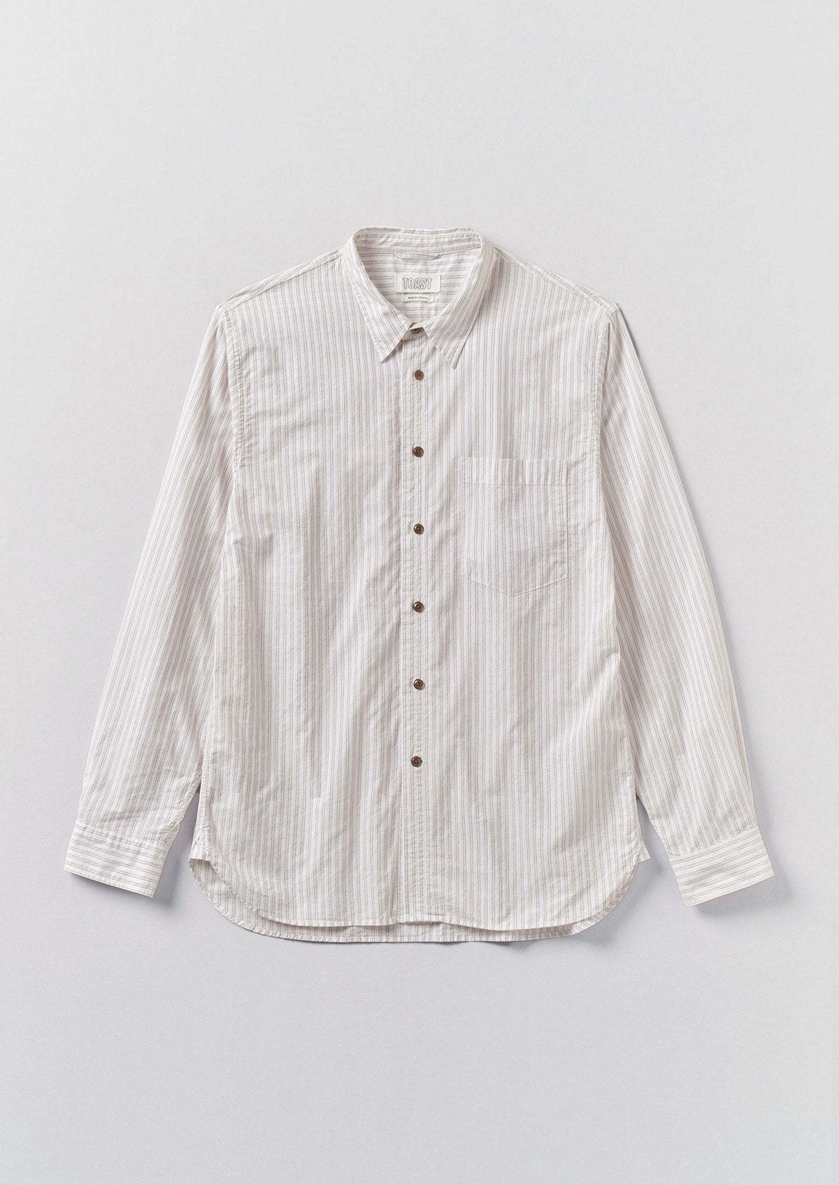 Jacquard Stripe Shirt | Shale Stone