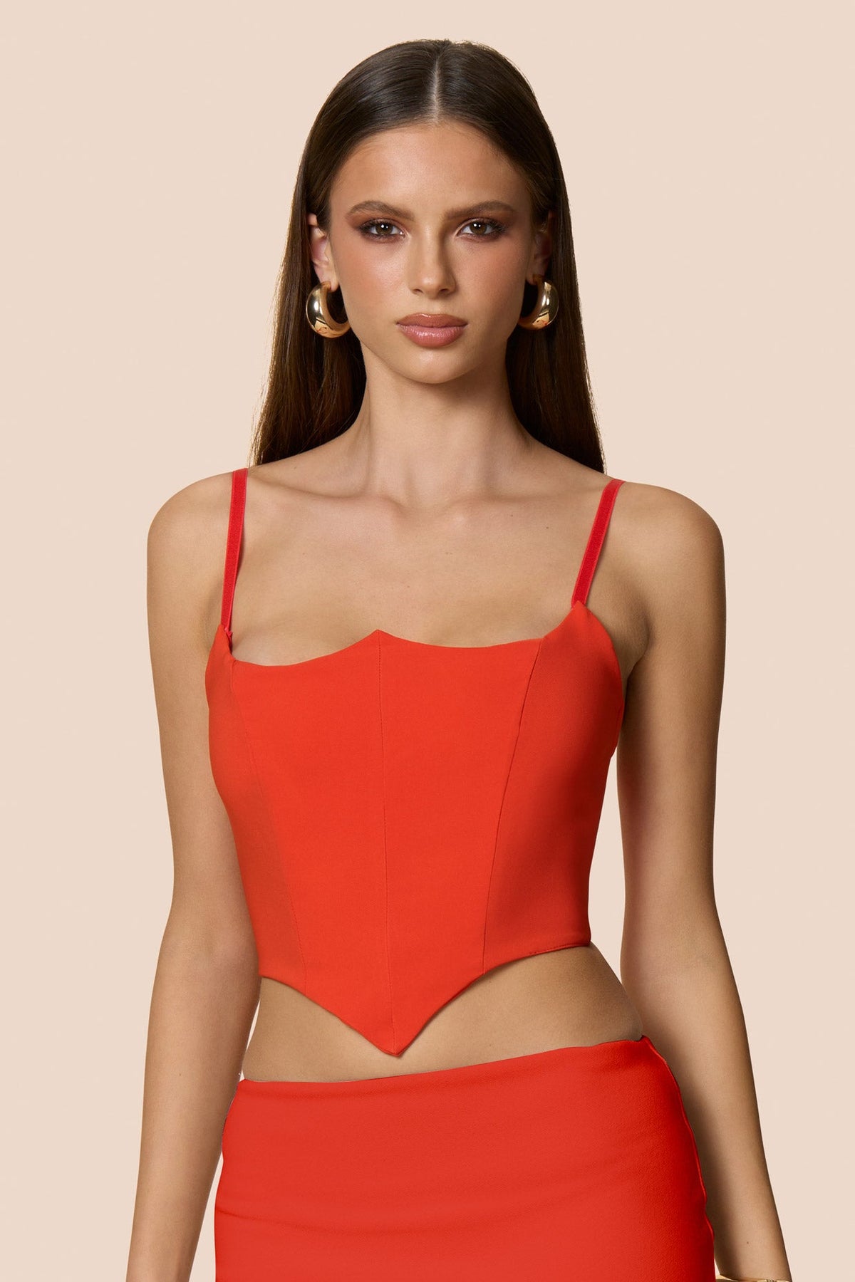 Nookie Aaliyah Crop Top - Tangerine