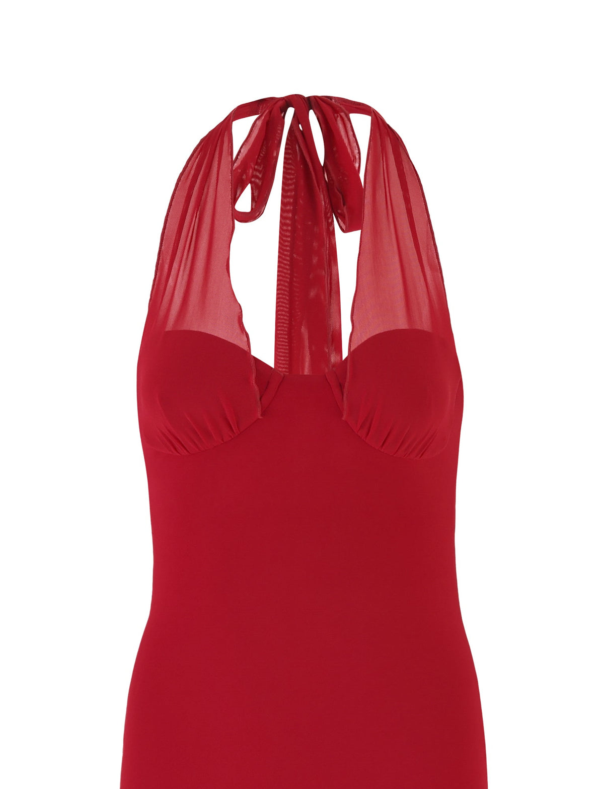 GRANGER MIDI DRESS - RED : CHERRY RED