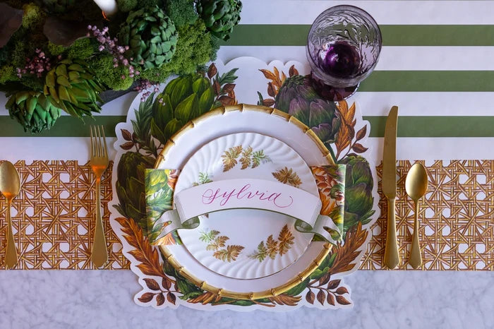 Artichoke Wreath Placemats / 12Pk