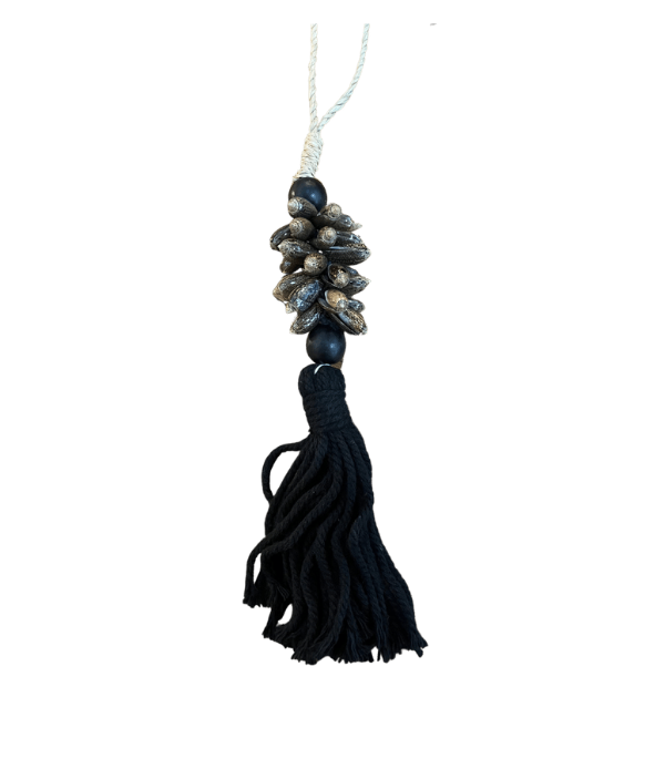 Brown Olive Shell Tassel