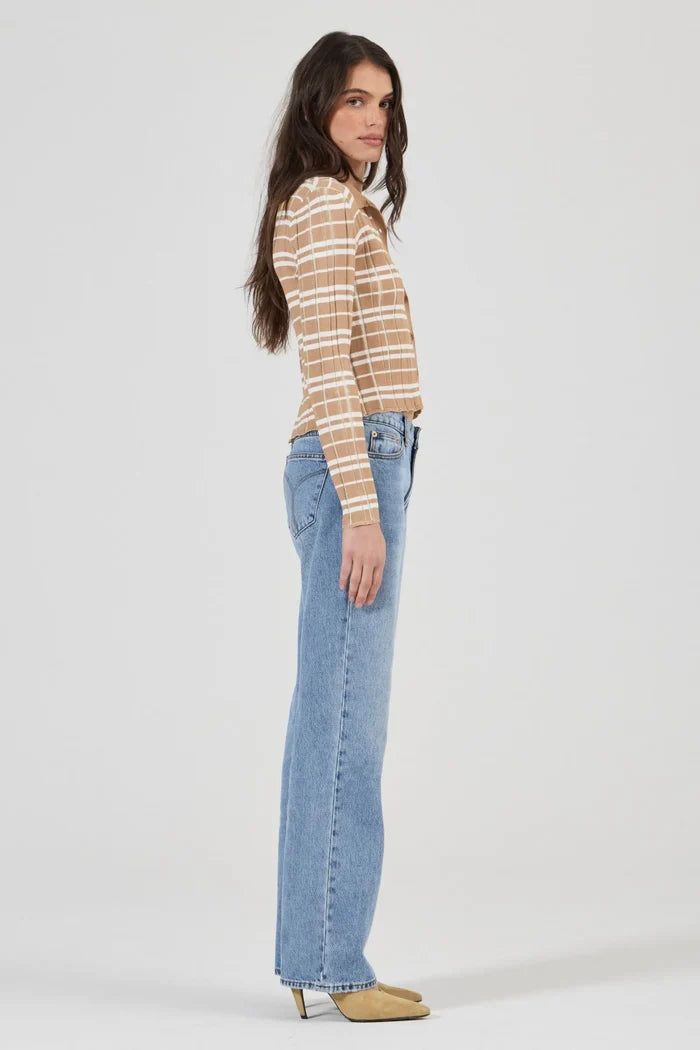 Daybreak Knit Top Check
