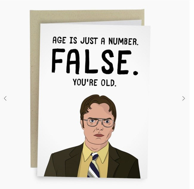 False Dwight Schrute Birthday Card
