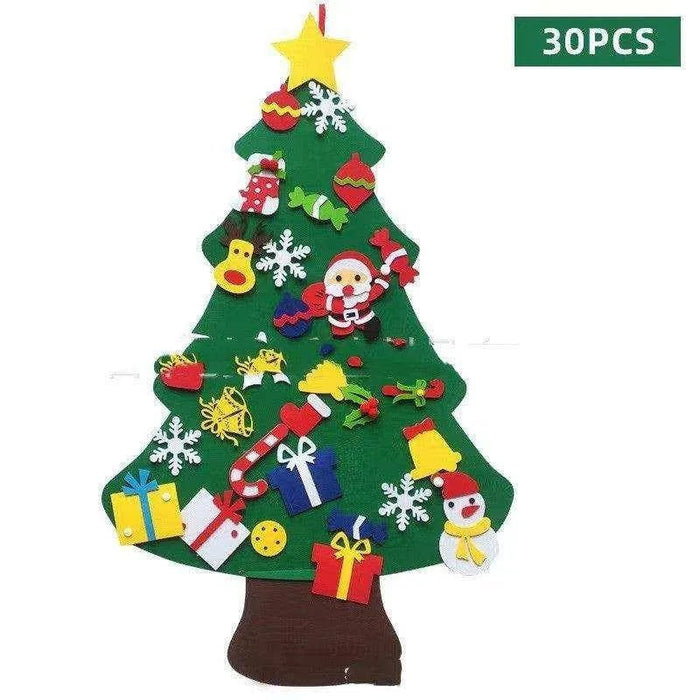 Felt Christmas Tree Pendant for Kids - DIY Holiday Decor (100cm) - DiyCraftsProject
