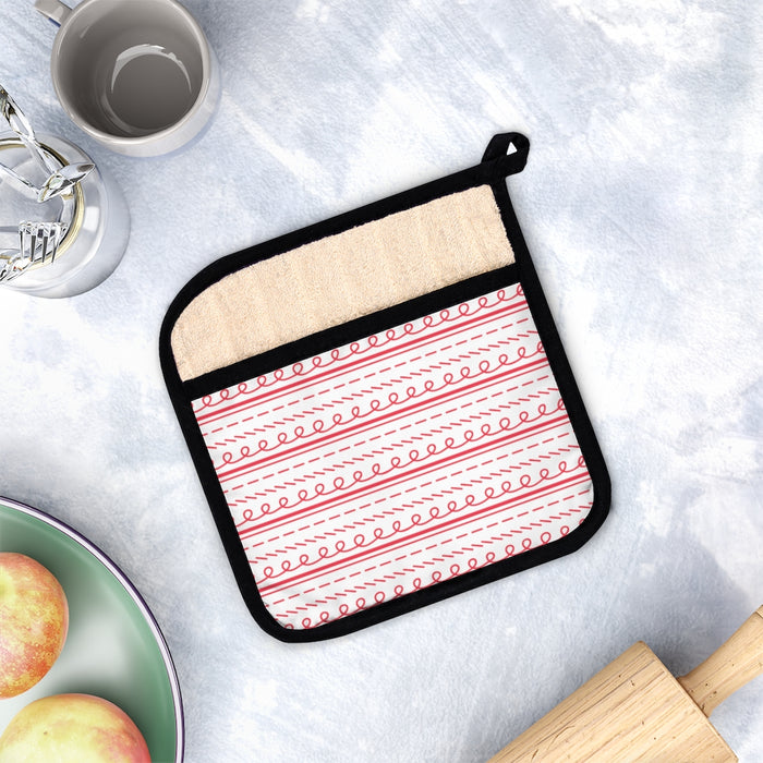 Festive Lines Pot Holder