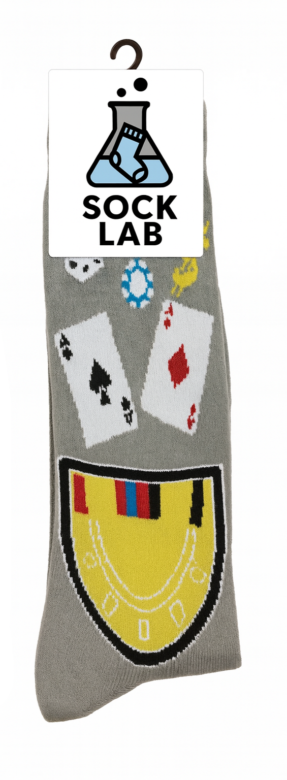 Gambling Mens Crew Sock