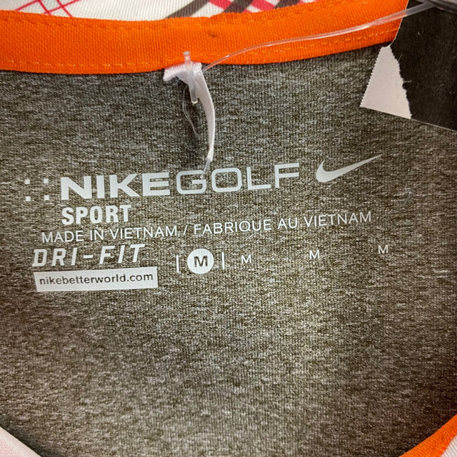 Nike Golf Size M Women's Gray-Multi Solid 3/4 Sleeve Activewear Top