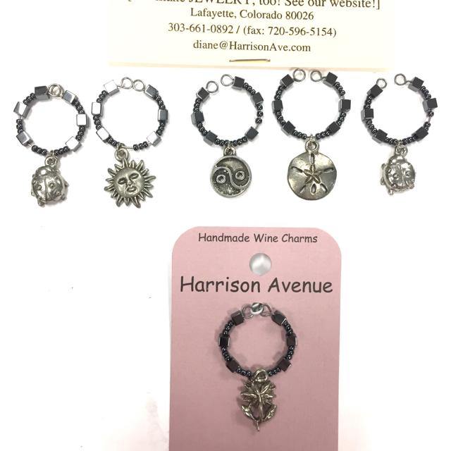 Harrison Avenue Handmade wine charms - Treasures Upscale Consignment