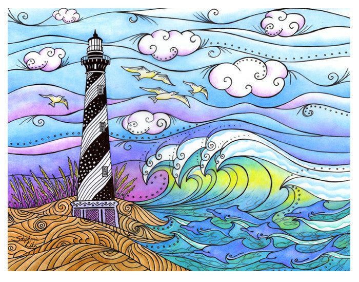 Hatteras Waves Print