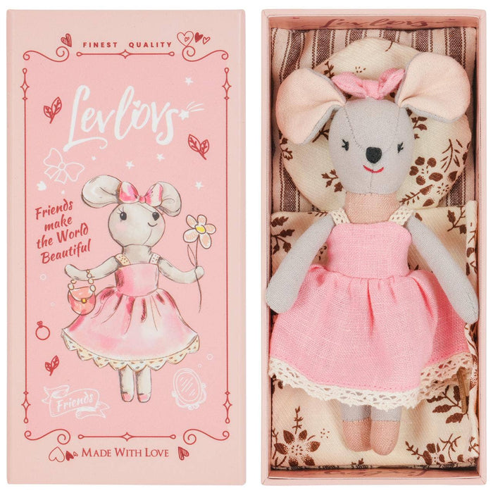 Levlovs Mouse Lili in a Box with the Bedding Easter Gift