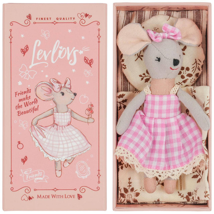 Levlovs Mouse Lulu in a Box with the Bedding Easter Gift
