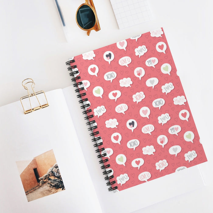 Lovely Thoughts Spiral Lined Notebook