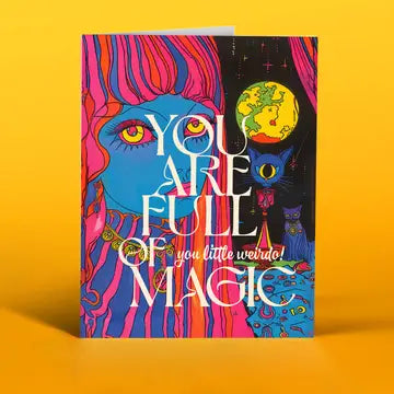 Magic Weirdo Greeting Card