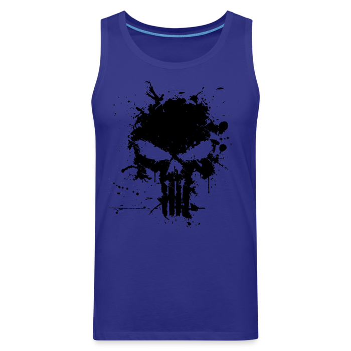 Men’s Premium Tank - Punisher Splatter - royal blue