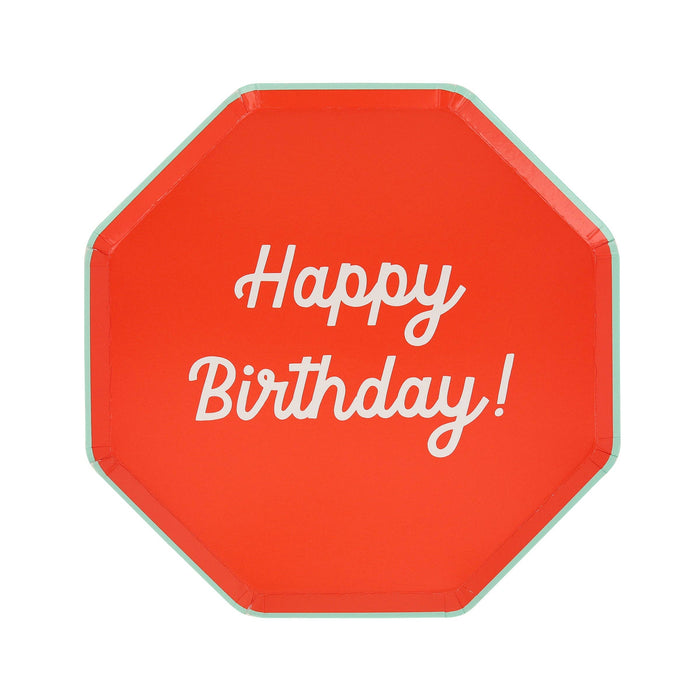 Mixed Happy Birthday Side Plates