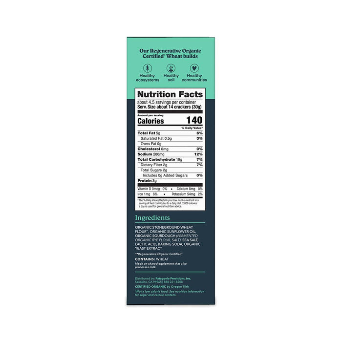 Organic Sourdough Sea Salt Crackers 4.4 oz