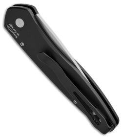Protech Newport Automatic Knife Black (3" Stonewash) 3405 - GearBarrel.com