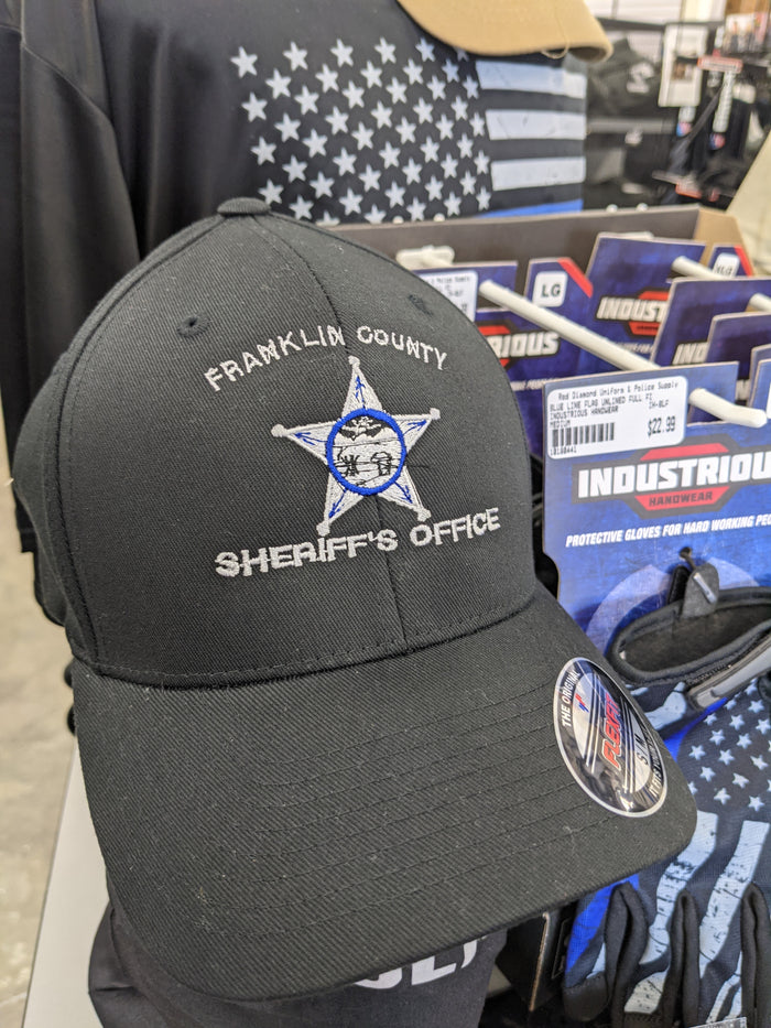 Red Diamond Ball Cap - Custom Ohio Sheriff Embroidery