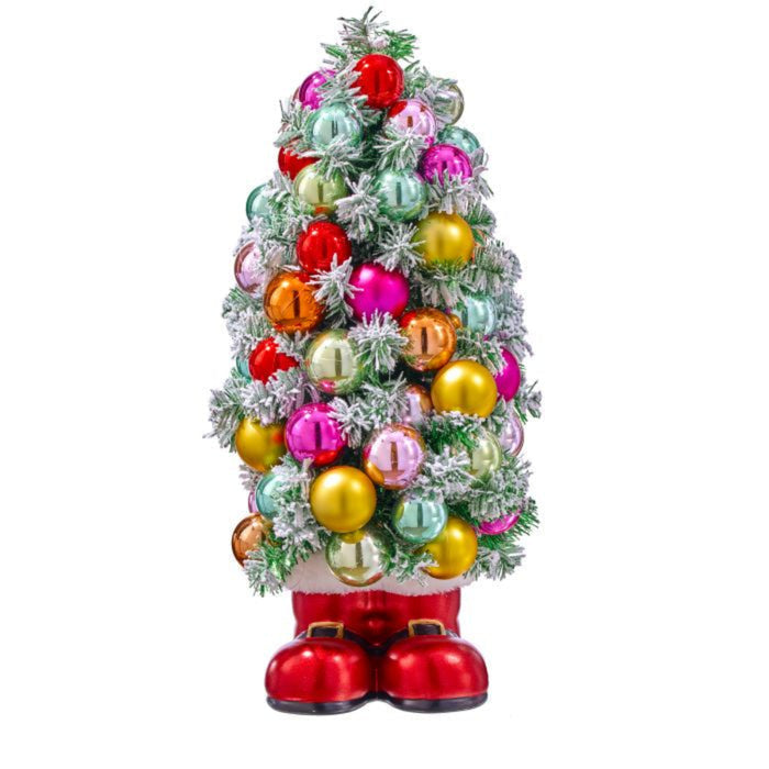 Retro Ball Tree with Santa’s Boots