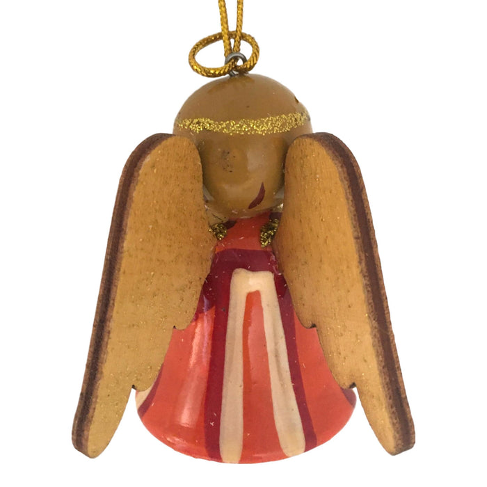 Wooden angel Christmas ornaments