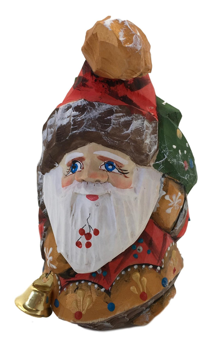 Russian Santa Unique Shape with Christmas Tree BuyRussianGifts Store