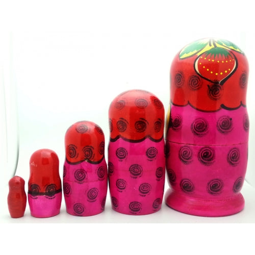 Semenovo Red Matryoshka Doll Set