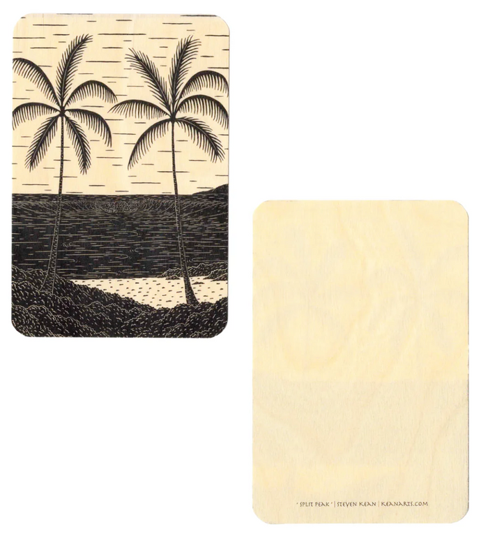 Steven Kean Wood Postcard - Split Peak