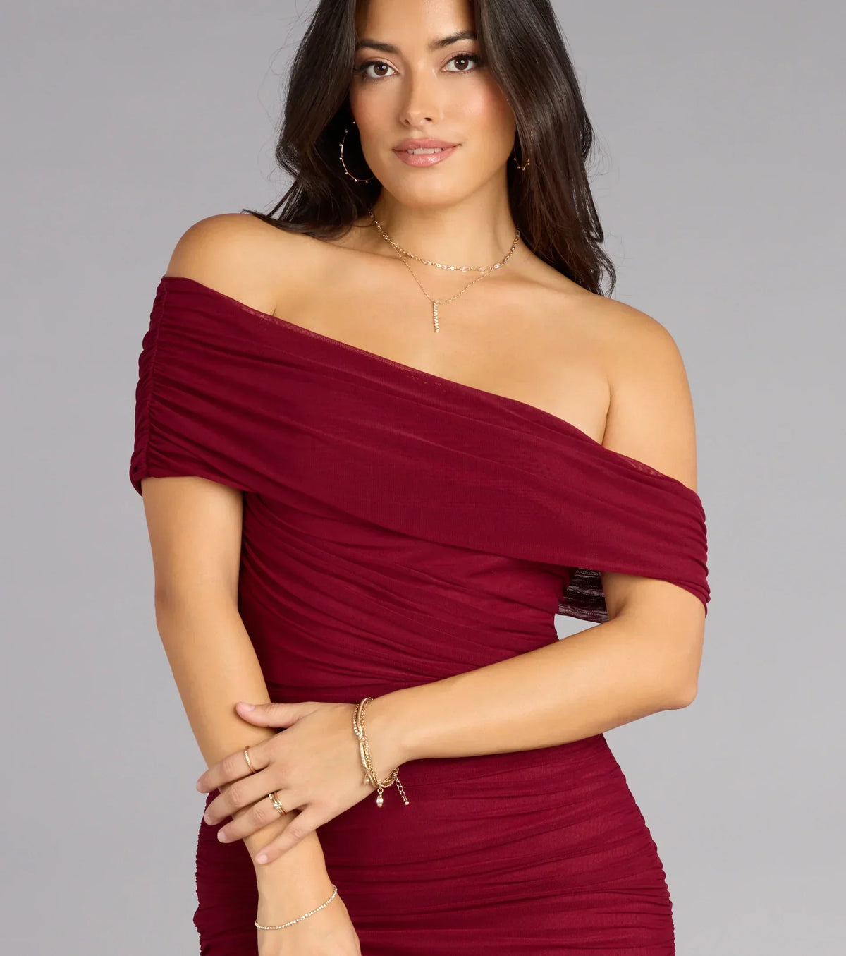 Ashlynn Off-Shoulder Mermaid Formal Dress