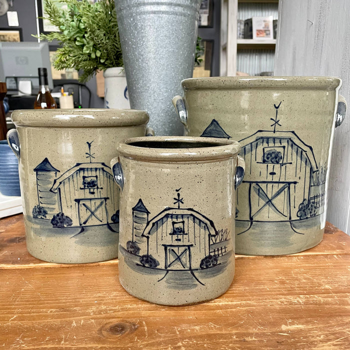 1/2 Gallon Crock - Barn