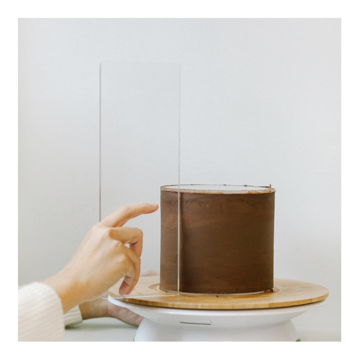 Tall 12 inch Buttercream Icing Scraper, great for achieving sharp edges on your buttercream cakes. Buttercream decorating tool.