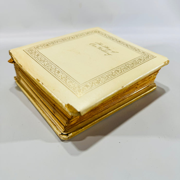 1968 Wedding Photo Album Filled Dehn Studio Ionia Michigan Story of Our Wedding Keepsake