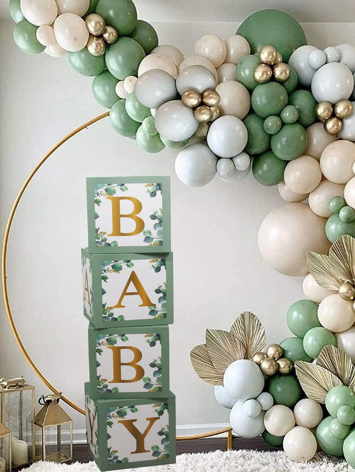 4pcs Plant Pattern Balloon Box - Decotree.co Online Shop