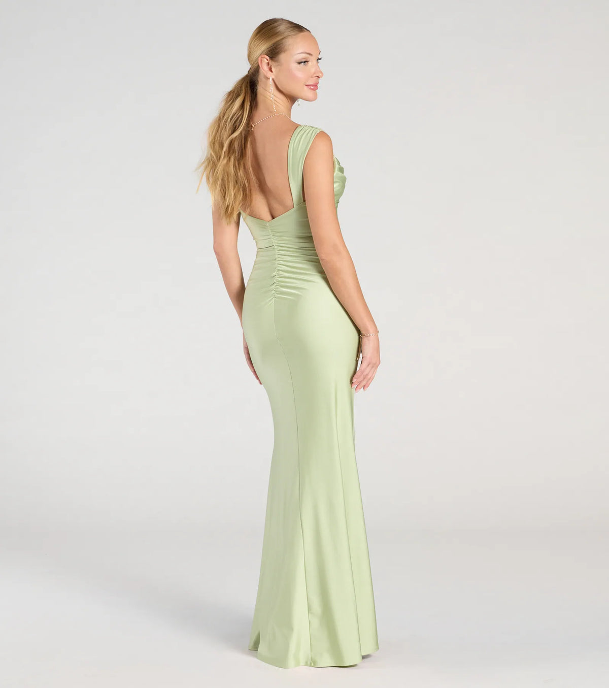 Kaitlin Low Back Slit Mermaid Formal Dress