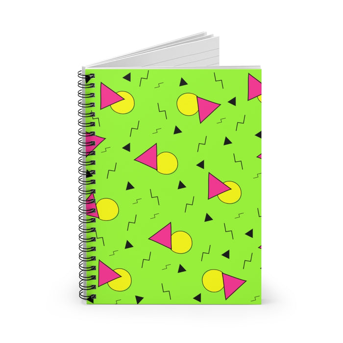 90s Retro Spiral Lined Notebook