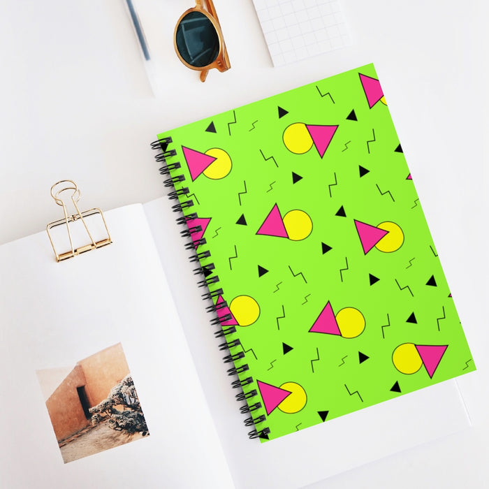 90s Retro Spiral Lined Notebook