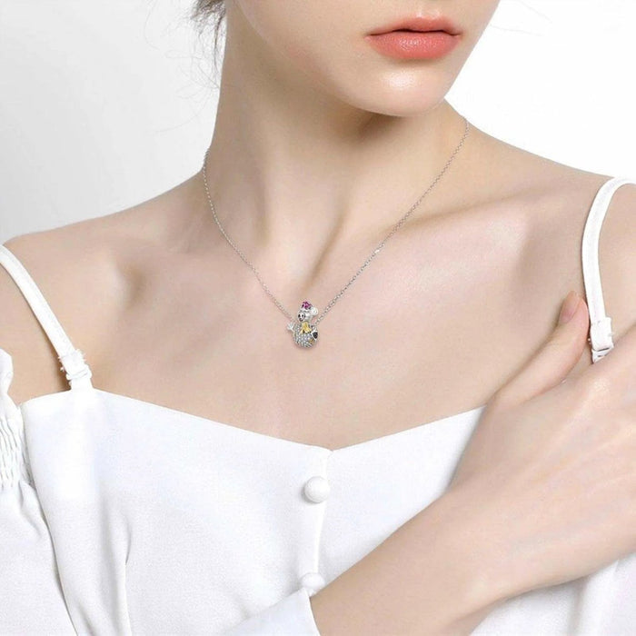 Christmas Snowman Sterling Silver Necklace Bracelet - DIY Beads - DiyCraftsProject