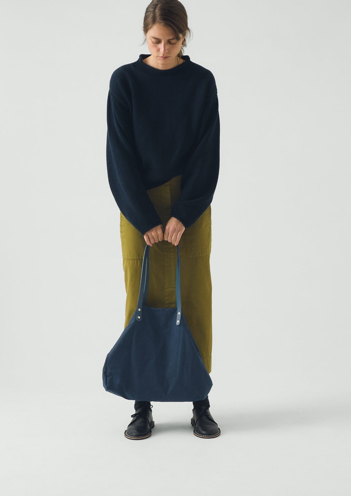 Kate Sheridan Waxed Canvas Tote | Midnight