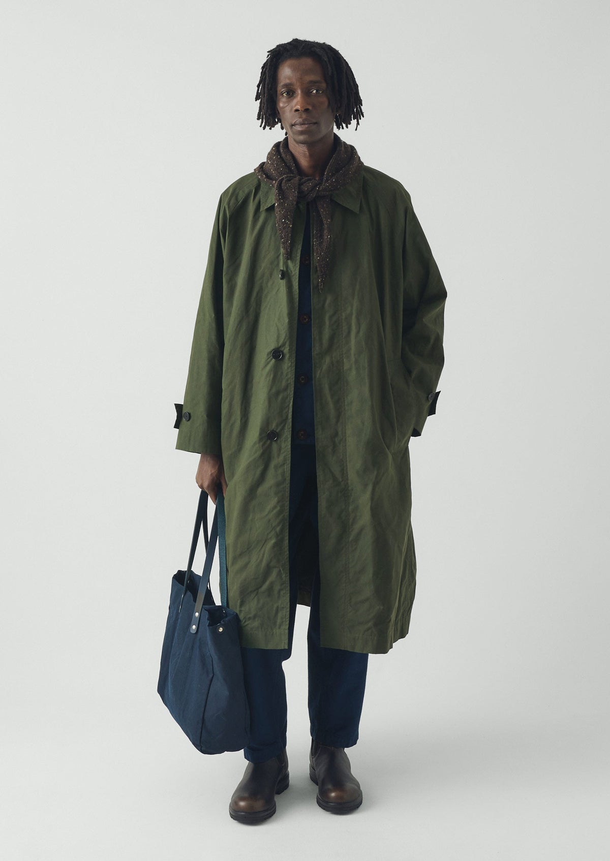 Kate Sheridan Waxed Canvas Tote | Midnight