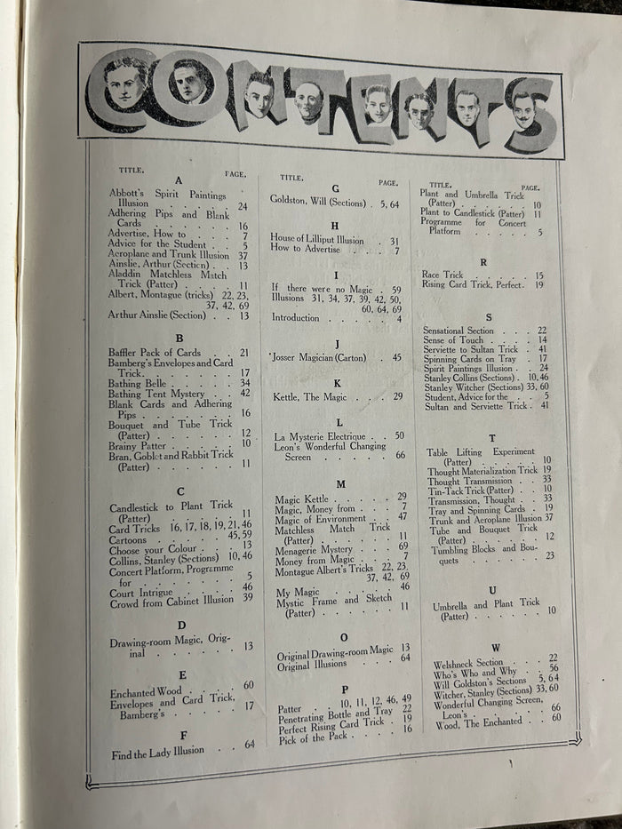Will Goldston's Annual of Magic 1915-16 - Will Goldston