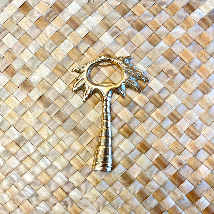 Brass Bottle Opener Palm Tree