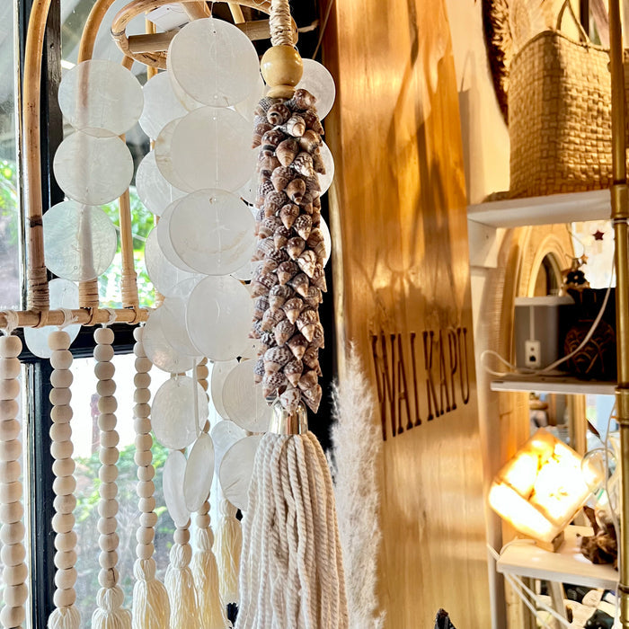 Haven Brown Shell Tassel
