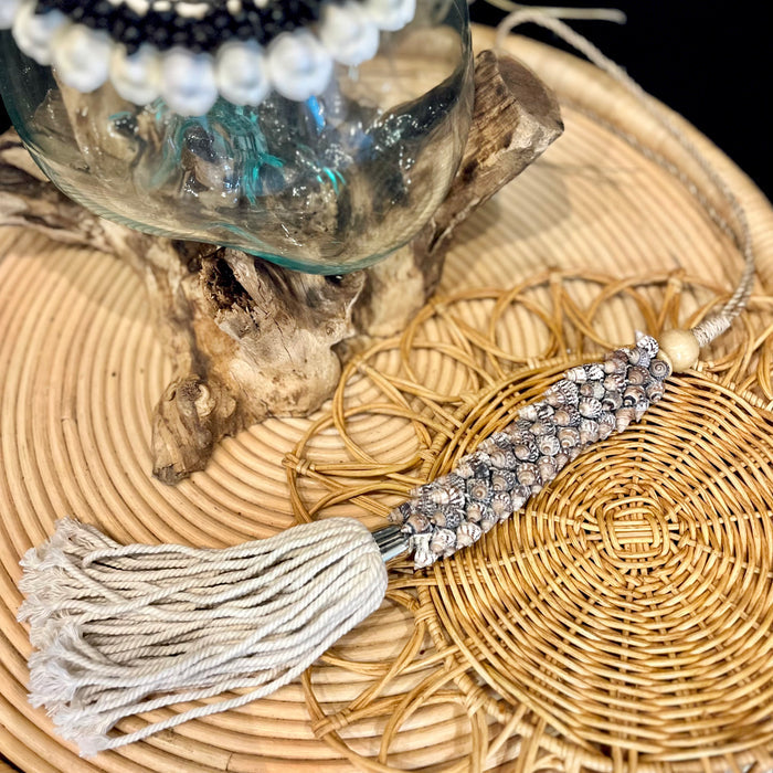 Haven Brown Shell Tassel
