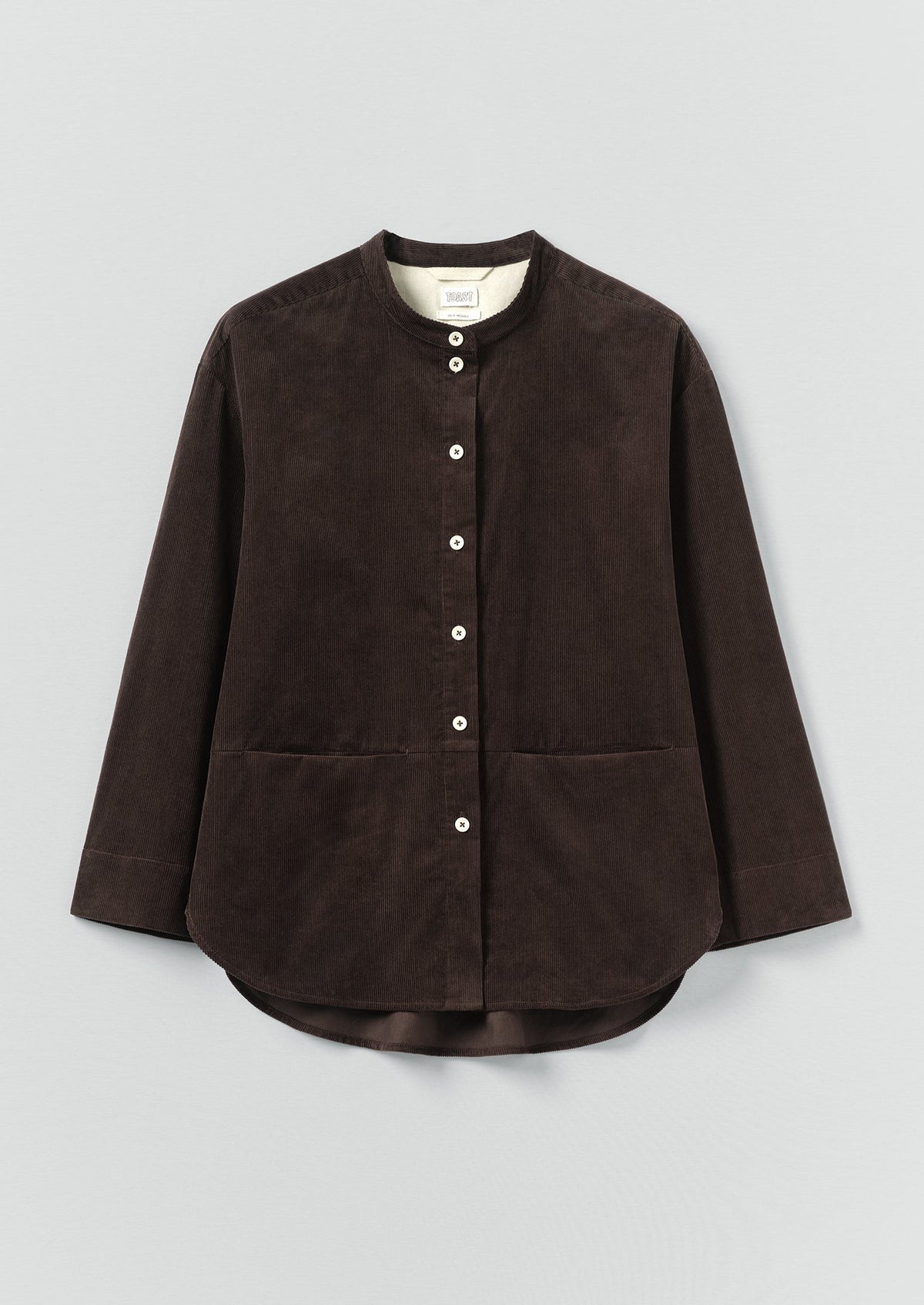 Organic Cotton Cord Shirt | Bitter Chocolate