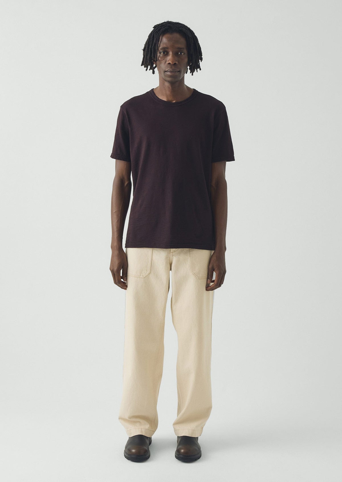Theo Organic Cotton Short Sleeve Tee | Beetroot