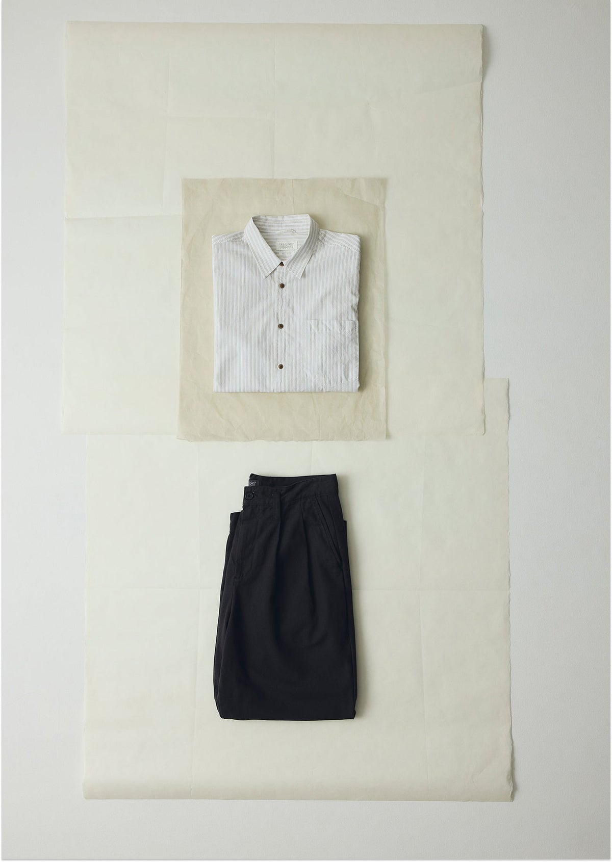 Jacquard Stripe Shirt | Shale Stone