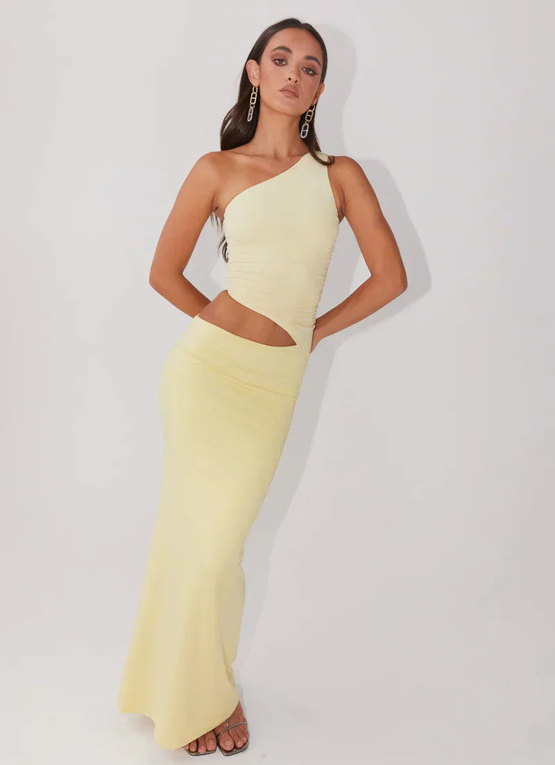 Mia Asymmetrical Long Dress