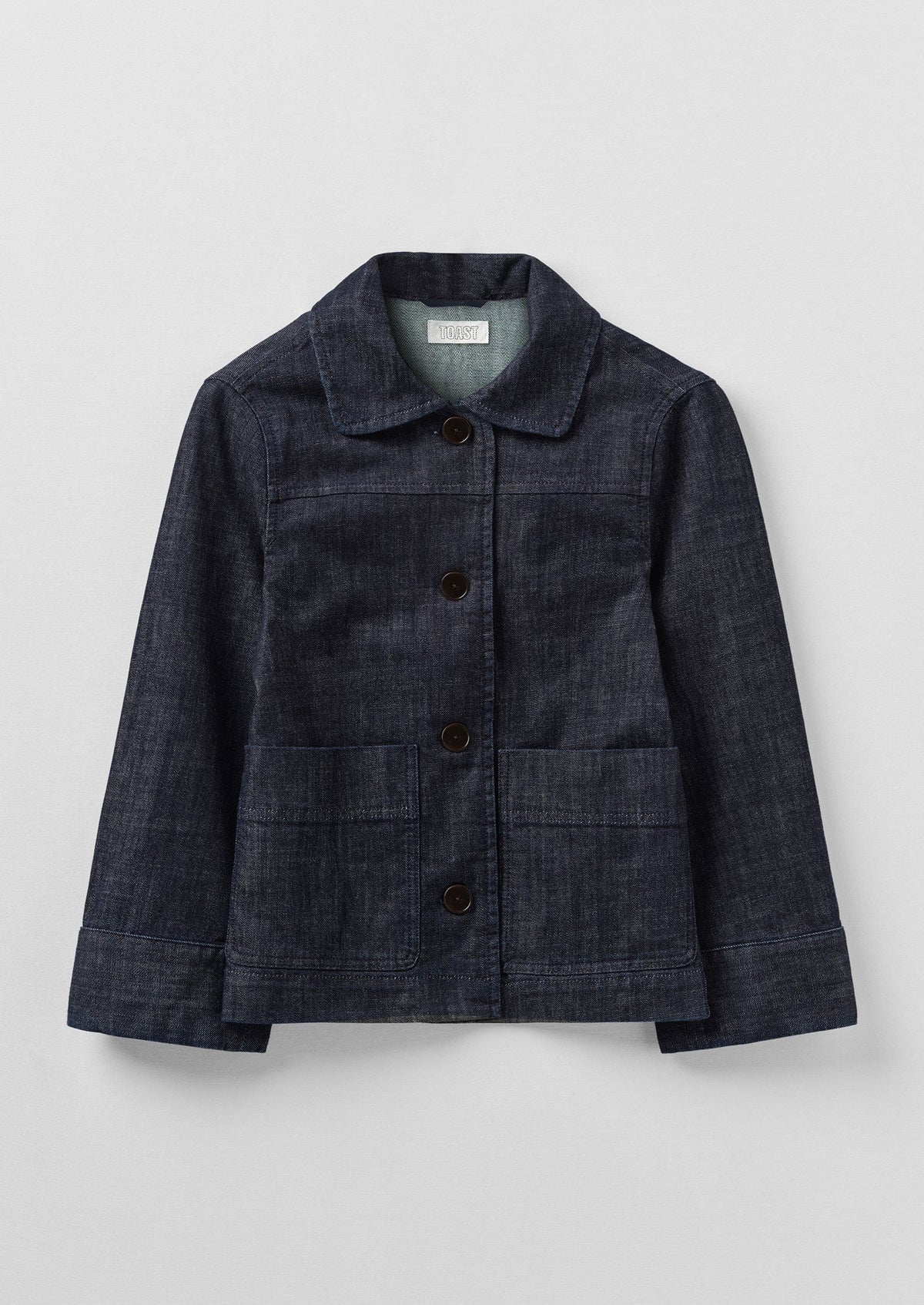 Wide Sleeve Organic Indigo Denim Jacket | Indigo
