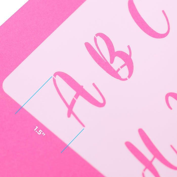 Acrylic Calligraphy Stencils Letters and Numbers for cake decorating your cakes, cupcakes and cookies. Lacupella