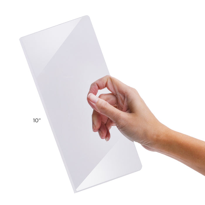 Buttercream Icing Scrapers, great for frosting tall buttercream cakes to achieve smooth and sharp icing edges of you cake.  Professional food safe acrylic.